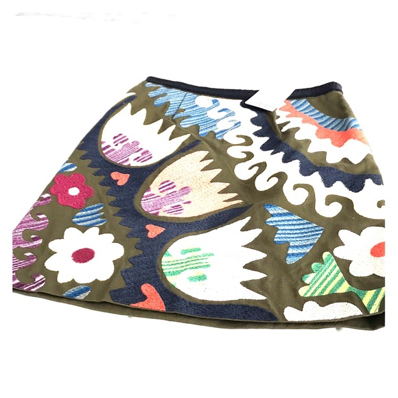 Anthropologie VANESSA VIRGINIA EMBROIDERED SKIRT - Picture 7 of 8